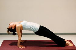 前面伸ばしのポーズ