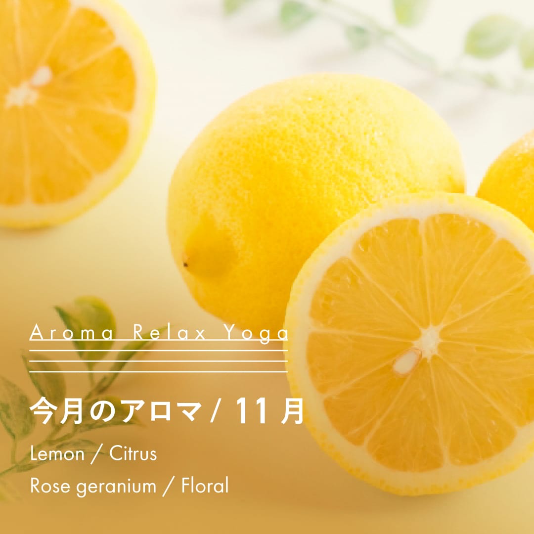 ヨガ教室NOA / アロマリラックスヨガ / 11月のアロマ