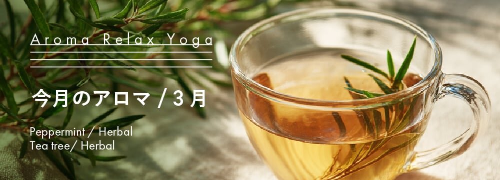 Aroma Relax Yoga 今月のアロマ 3月